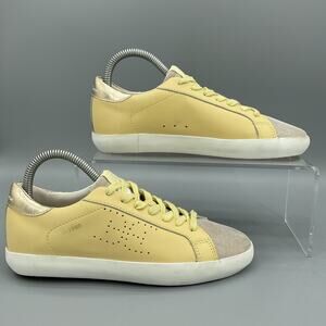 NEW Sam Edelman Girls Aubrie Sneakers Yellow/Silver Size 3M